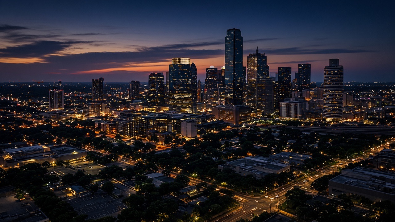 Texas skyline for Austin, TX AI software services